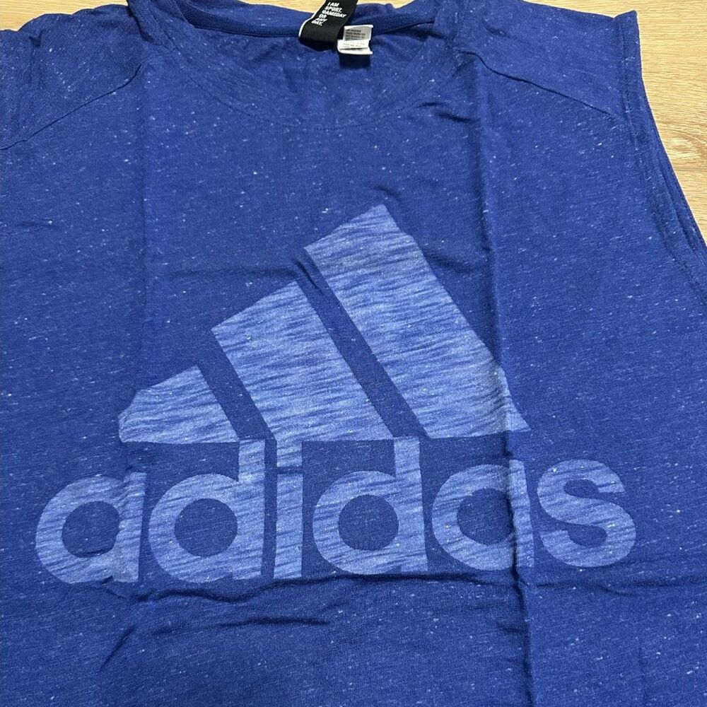 Women's Adidas Workout Tank Top Blue Size XL GUC! - Picture 2 of 4